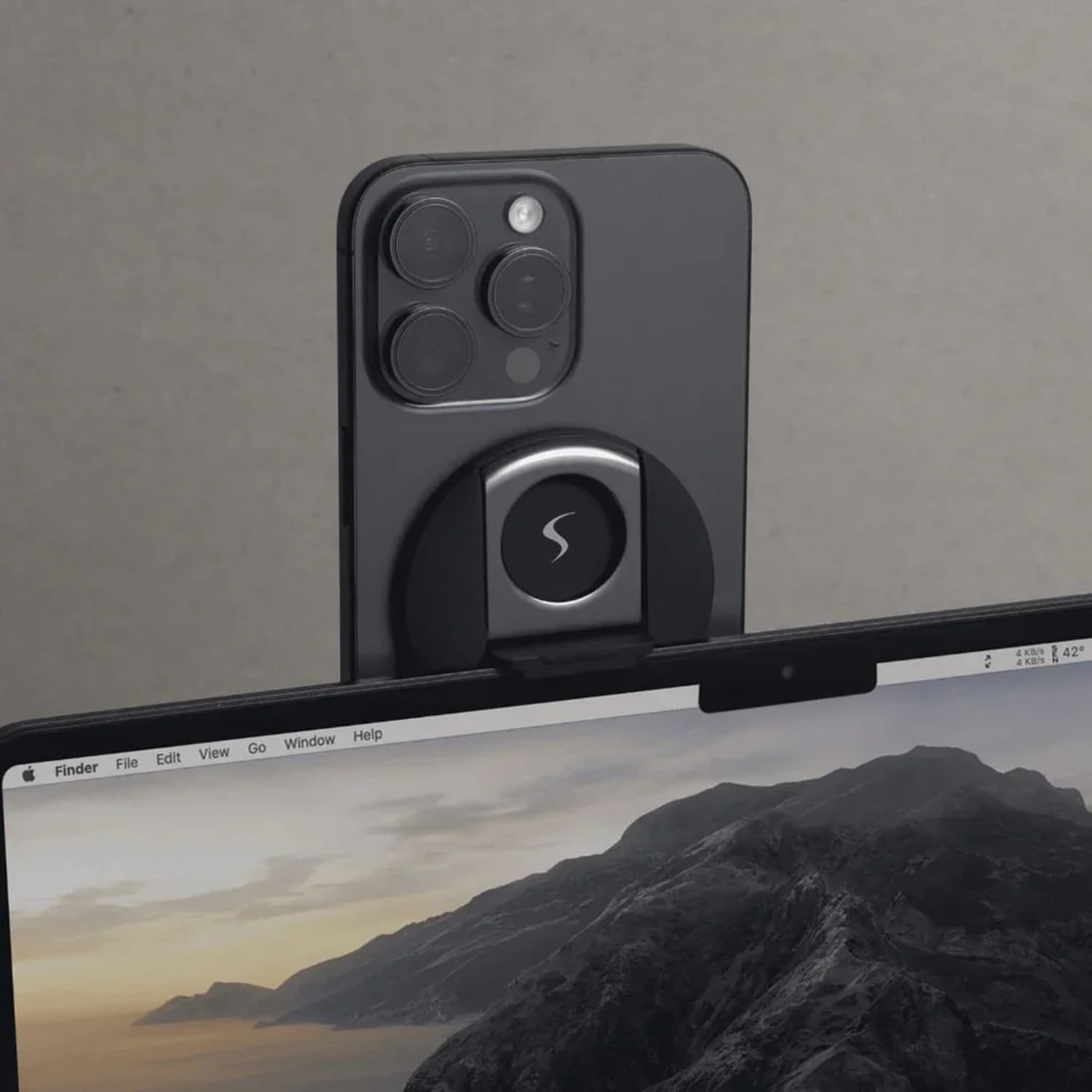Scapade MagStand Magnetic iPhone Mount for MacBook Air and MacBook Pro