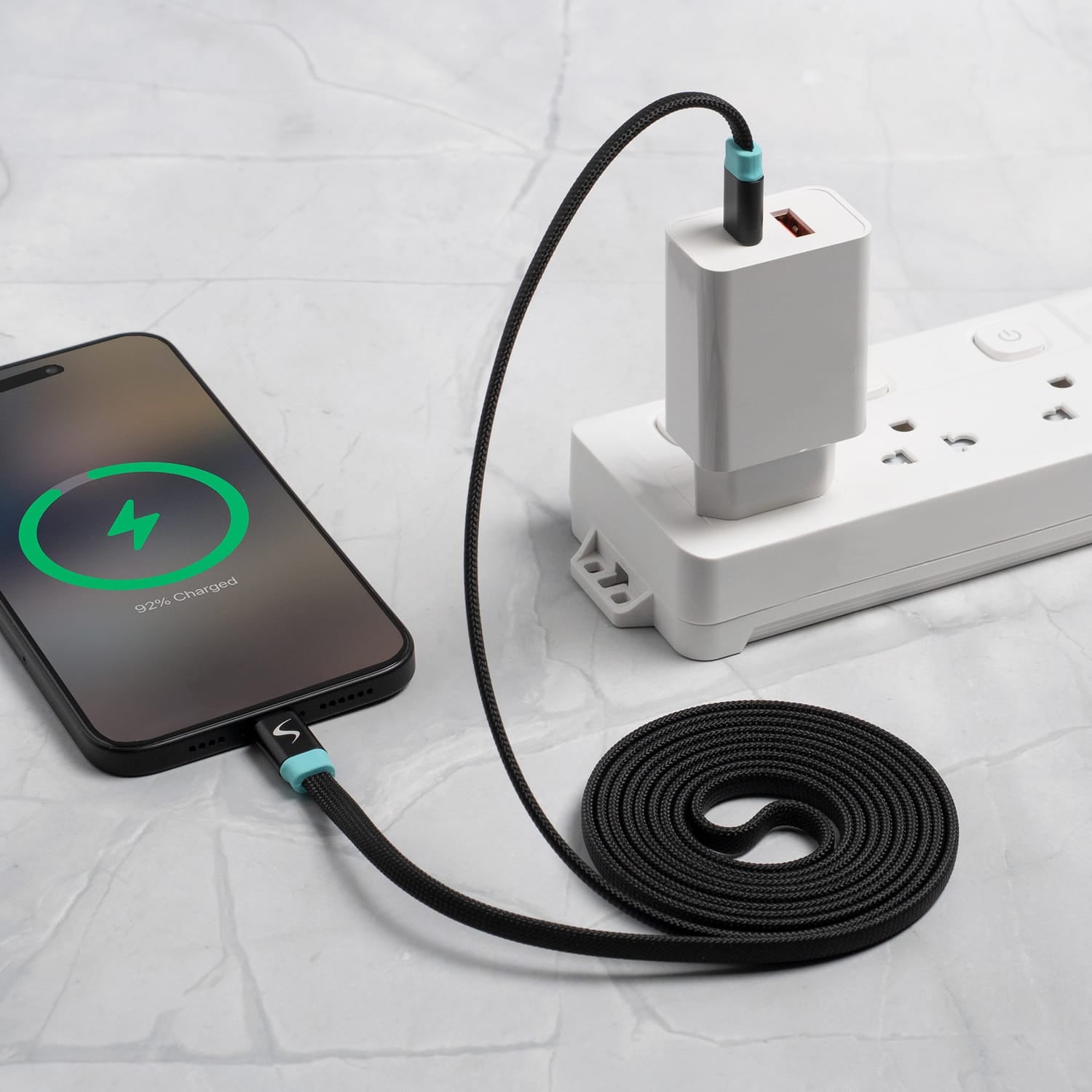 Scapade MagLink C USB-C to USB-C Magnetic Flat Cable with 60-Watt PD Fast Charging, 6.5 Ft.