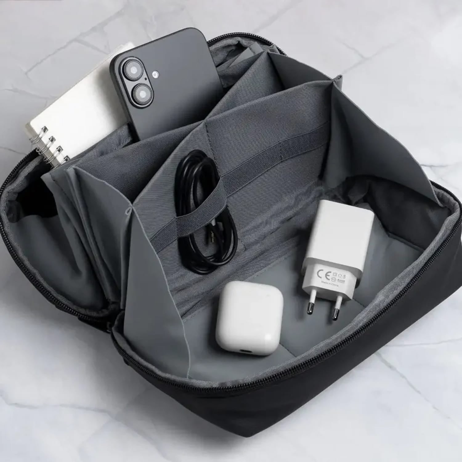 Scapade AirCase 9-Compartment Tech Travel Organizer