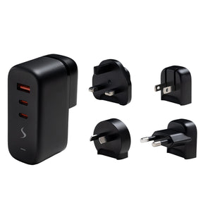 Scapade AirPower 65-Watt PD Multi-USB Travel Charger with International Plugs