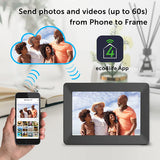 eco4life 10.1-In. Wi-Fi Digital Photo Frame with Photos/Video Sharing and Touch Screen, CPF1026