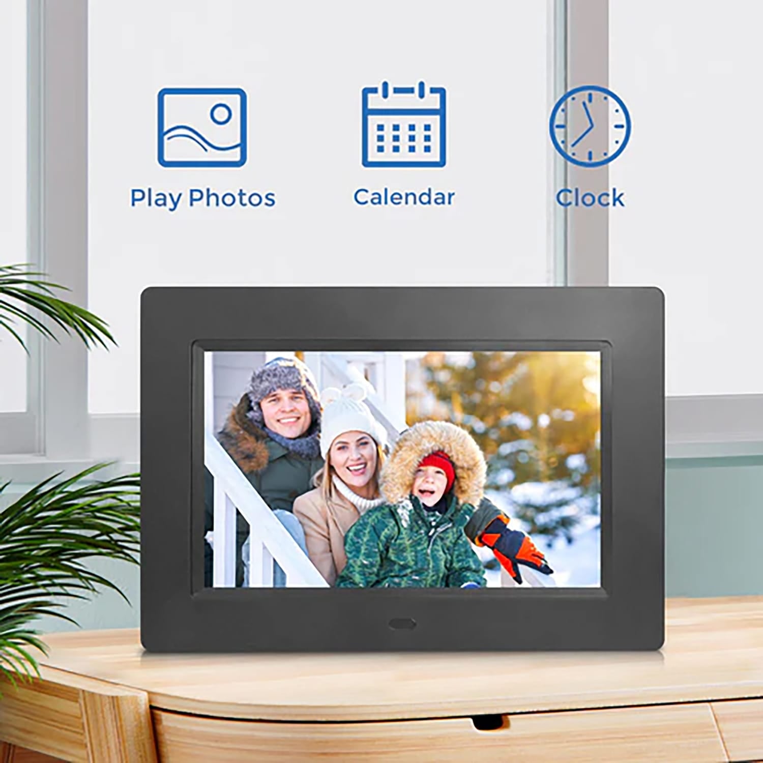 Sonicgrace 7-In. Non-Wi-Fi Digital Photo Frame with Remote, PF705
