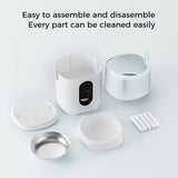 eco4life Wi-Fi 5.45-Qt. Smart Dry-Food Pet Feeder with Stainless Steel Bowl, SC-PF200