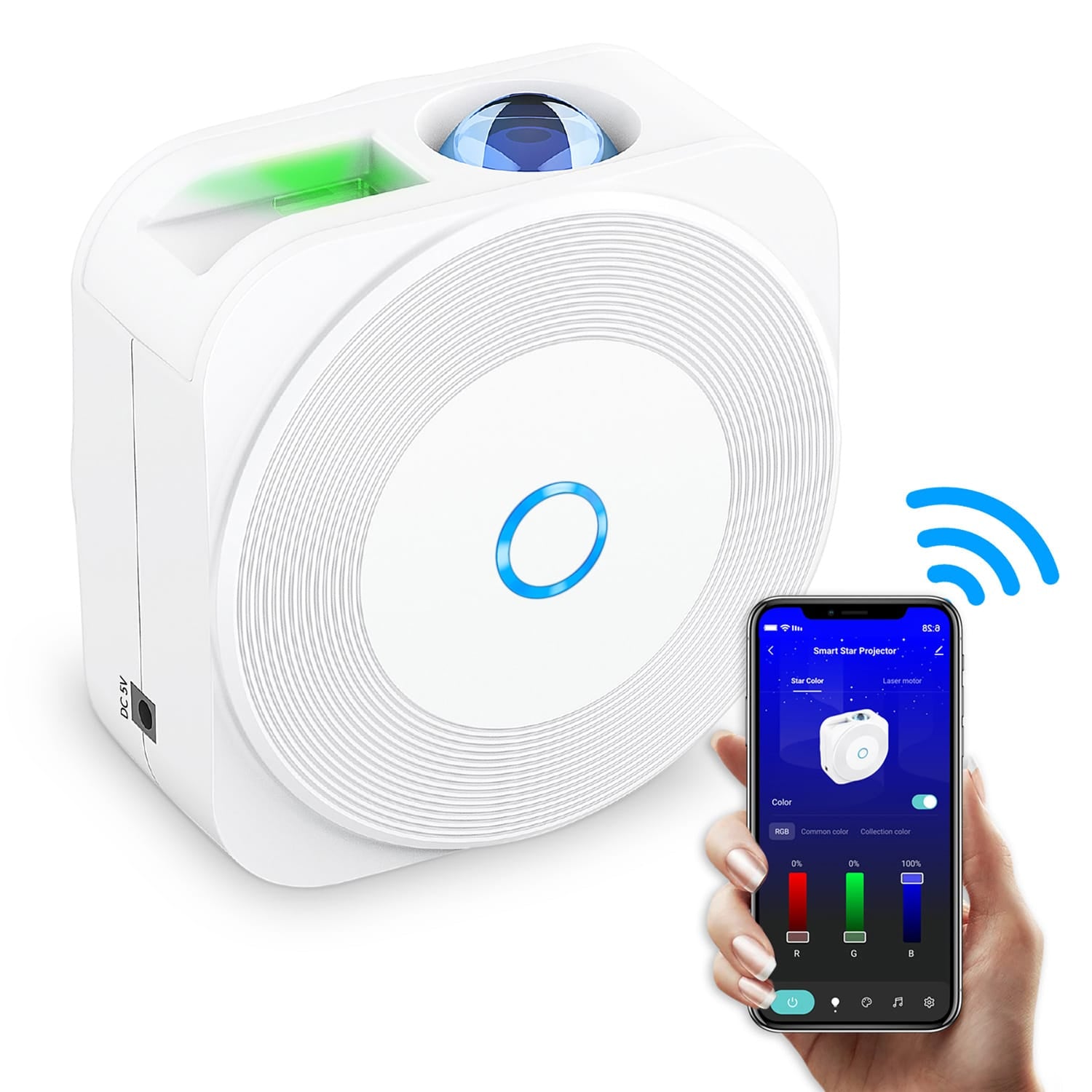 eco4life Bluetooth/Wi-Fi Smart Laser Star Projector, SK23