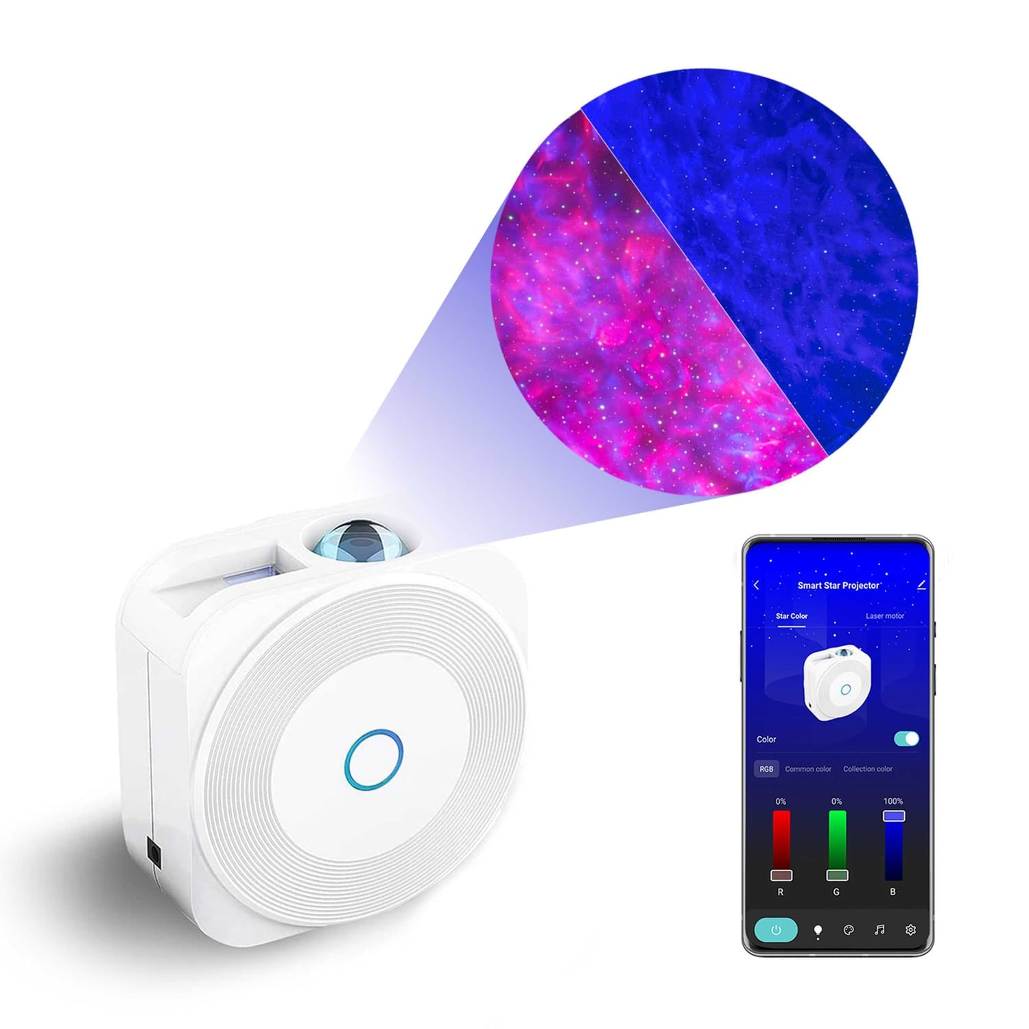 eco4life Bluetooth/Wi-Fi Smart Laser Star Projector, SK23