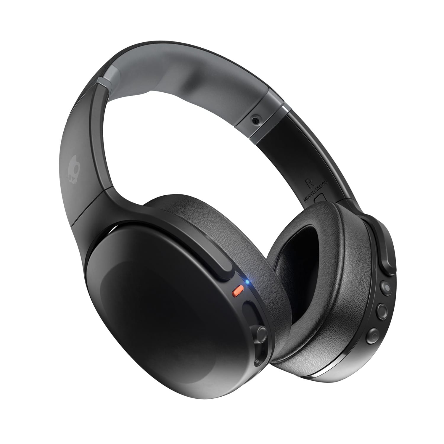 Skullcandy Crusher Evo Sensory Bass Bluetooth Flat-Folding Over-Ear Headphones with Mic and 3.5-mm Aux Input, up to 40 Hours of Play Time, Black