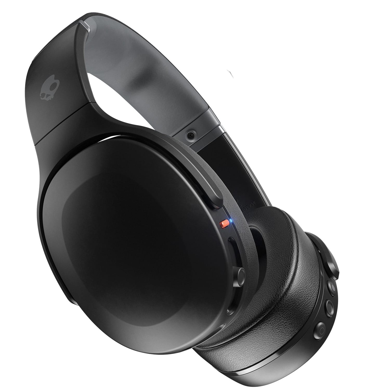 Skullcandy Crusher Evo Sensory Bass Bluetooth Flat-Folding Over-Ear Headphones with Mic and 3.5-mm Aux Input, up to 40 Hours of Play Time, Black