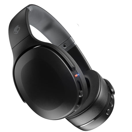 Skullcandy Crusher Evo Sensory Bass Bluetooth Flat-Folding Over-Ear Headphones with Mic and 3.5-mm Aux Input, up to 40 Hours of Play Time, Black