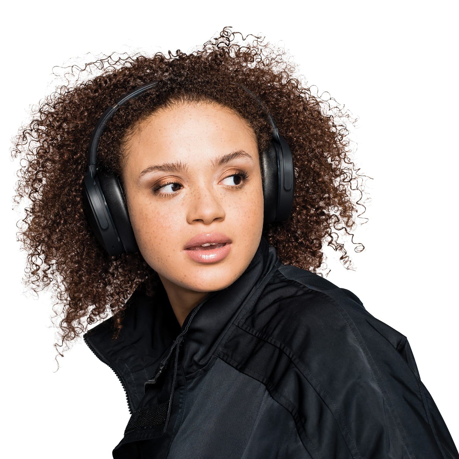 Skullcandy Hesh ANC Bluetooth Folding Over-Ear Headphones with Mics and 3.5-mm Aux Input, Stay-Aware Mode, up to 22 Hours Play Time, Black