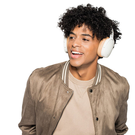Skullcandy Hesh ANC Bluetooth Folding Over-Ear Headphones with Mics and 3.5-mm Aux Input, Stay-Aware Mode, up to 22 Hours Play Time, White