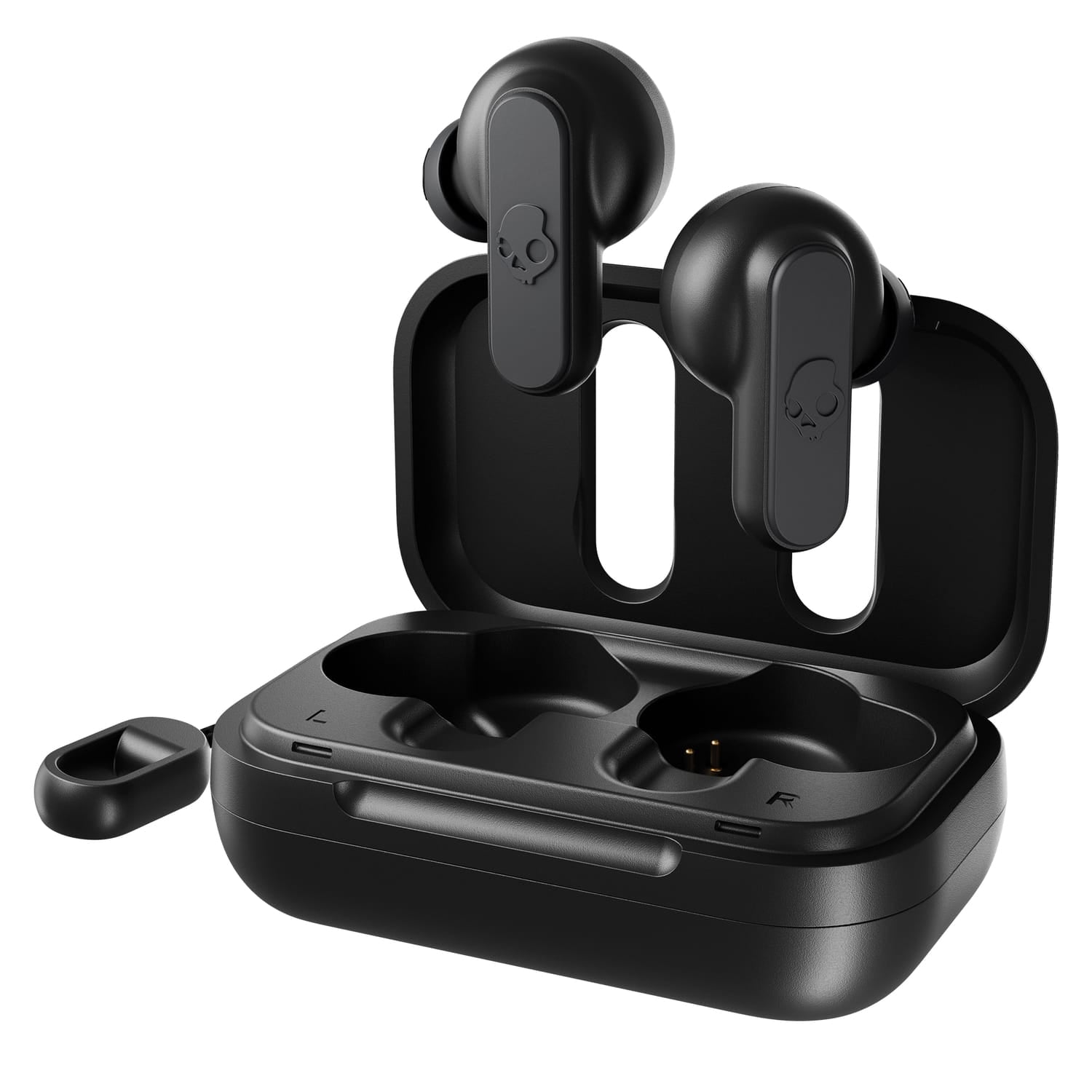 Skullcandy Dime True 2 TWS Bluetooth In-Ear Earbuds with Mic and Charging Case, up to 12 Hours Play Time, IPX4 Sweat-Resistant, True Black
