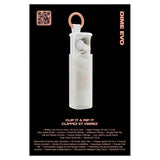 Skullcandy Dime Evo TWS Bluetooth In-Ear Earbuds with Mic and Charging Case, up to 36 Hours Play Time, IPX4 Water-Resistant, Bone/Orange Glow