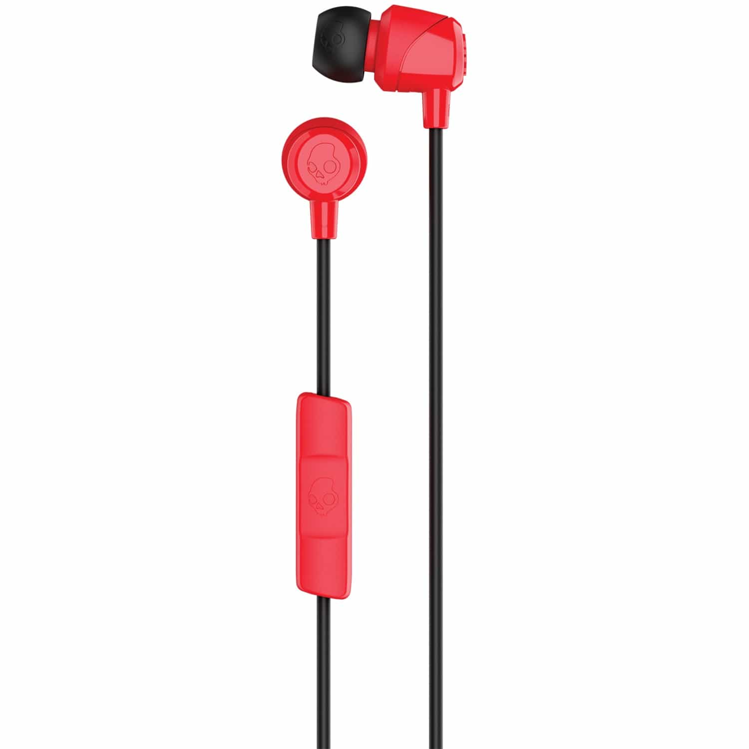 Skullcandy Jib Wired In-Ear Earbuds with In-Line Mic and 3.5-mm Connector, Red