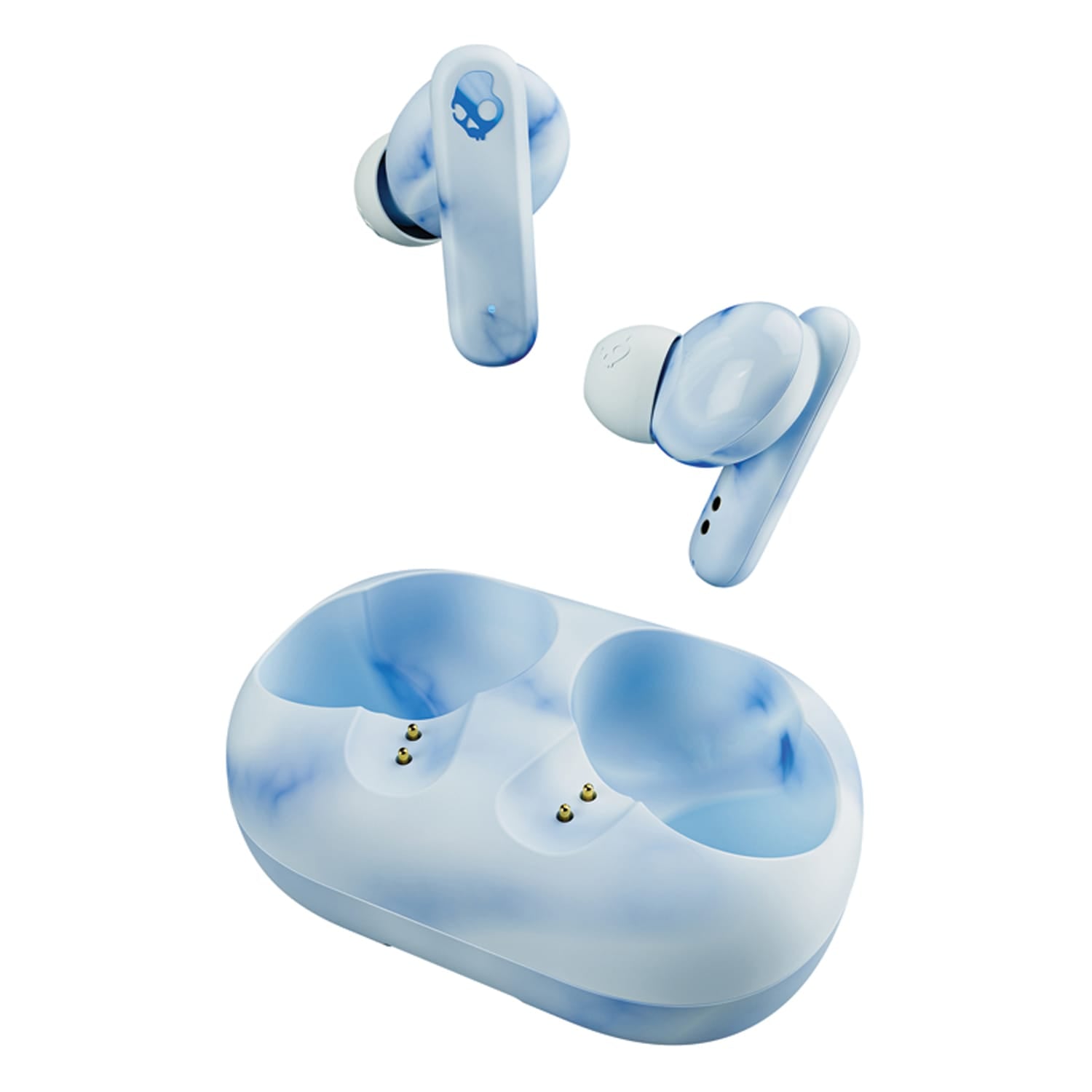 Skullcandy EcoBuds TWS Bluetooth In-Ear Earbuds with Mic and Battery-Free Charging Dock, up to 8 Hours Play Time, Sweat/Water-Resistant