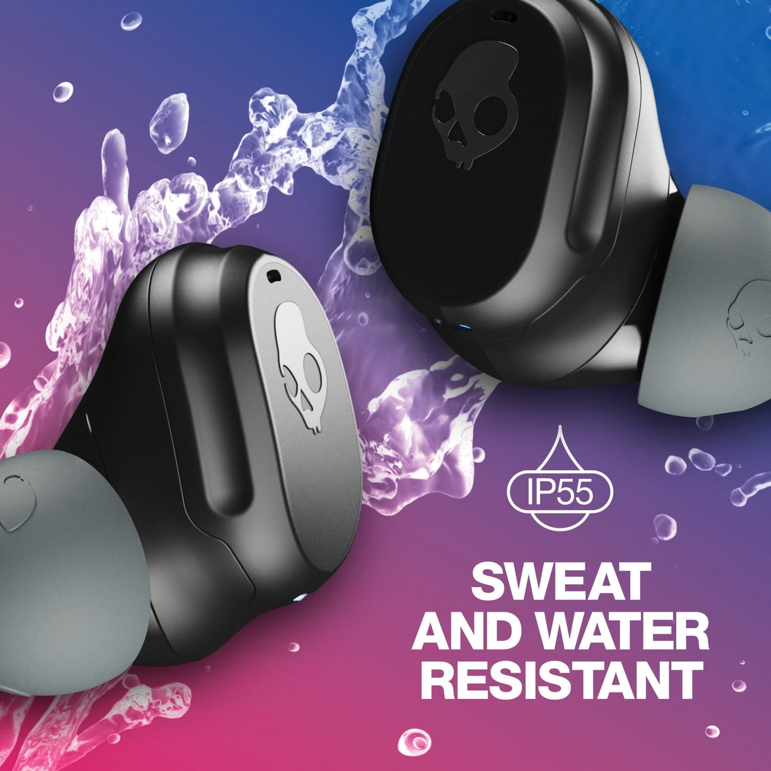 Skullcandy Mod TWS Bluetooth In-Ear Earbuds with Mic and Charging Case, Clear Voice, up to 34 Hours Play Time, IP55 Sweat/Water-Resistant