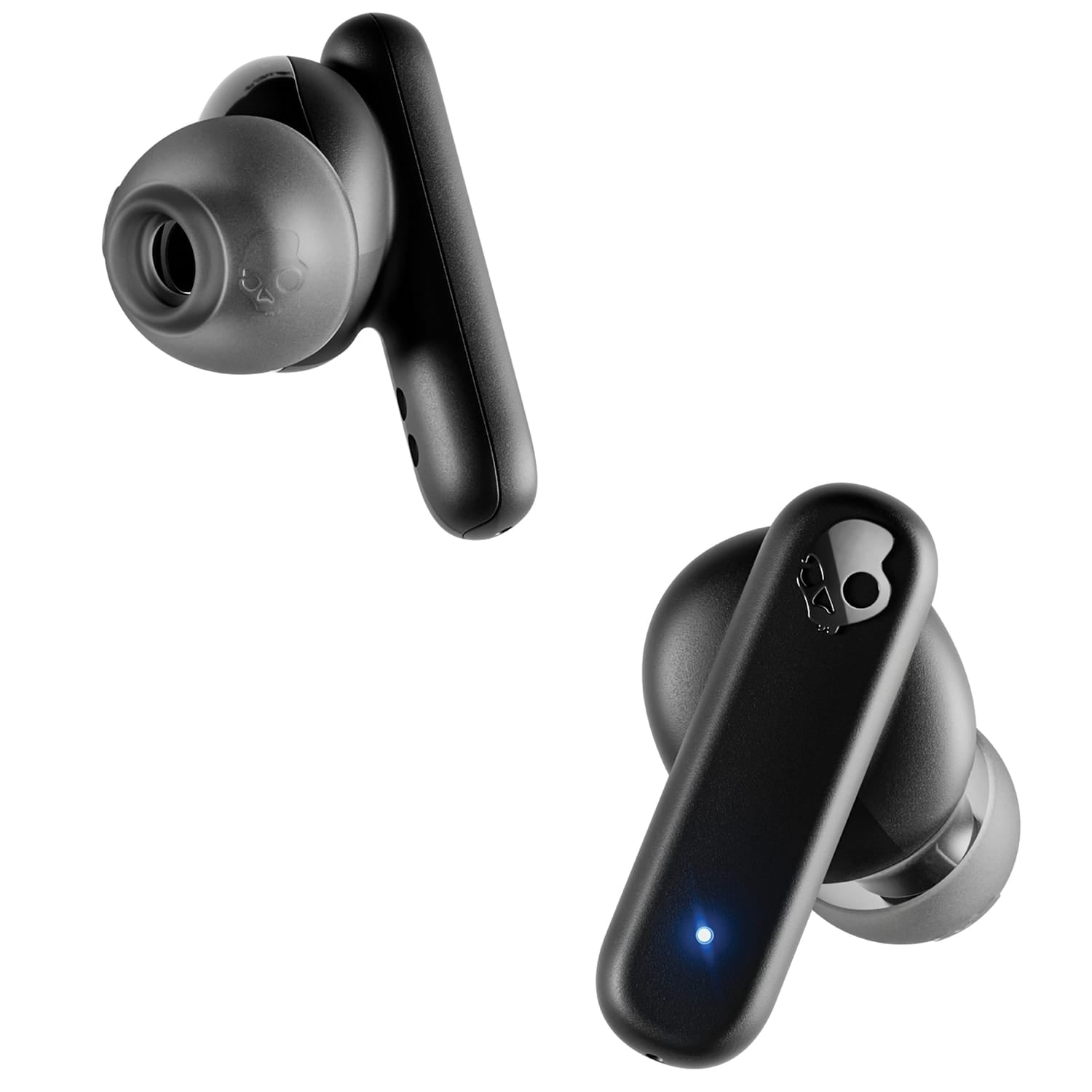 Skullcandy Smokin’ Buds TWS Bluetooth In-Ear Earbuds with Mic and Charging Case, up to 20 Hours of Play Time, IPX4 Sweat-Resistant, True Black
