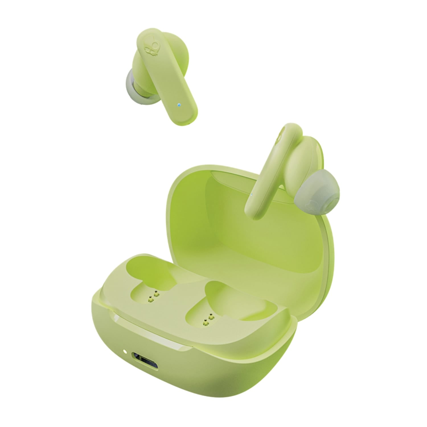 Skullcandy Smokin’ Buds TWS Bluetooth In-Ear Earbuds with Mic and Charging Case, up to 20 Hours of Play Time, IPX4 Sweat-Resistant, Matcha