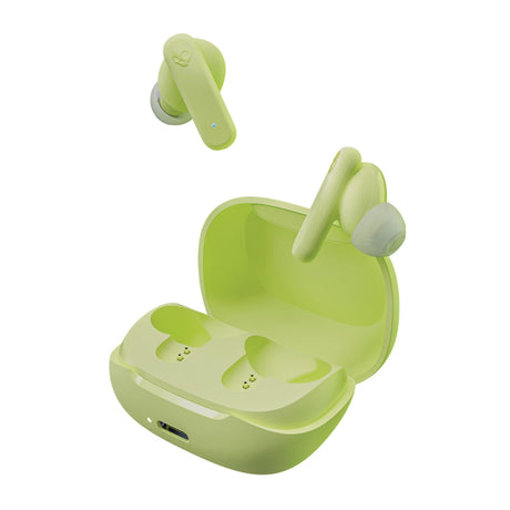 Skullcandy Smokin’ Buds TWS Bluetooth In-Ear Earbuds with Mic and Charging Case, up to 20 Hours of Play Time, IPX4 Sweat-Resistant, Matcha