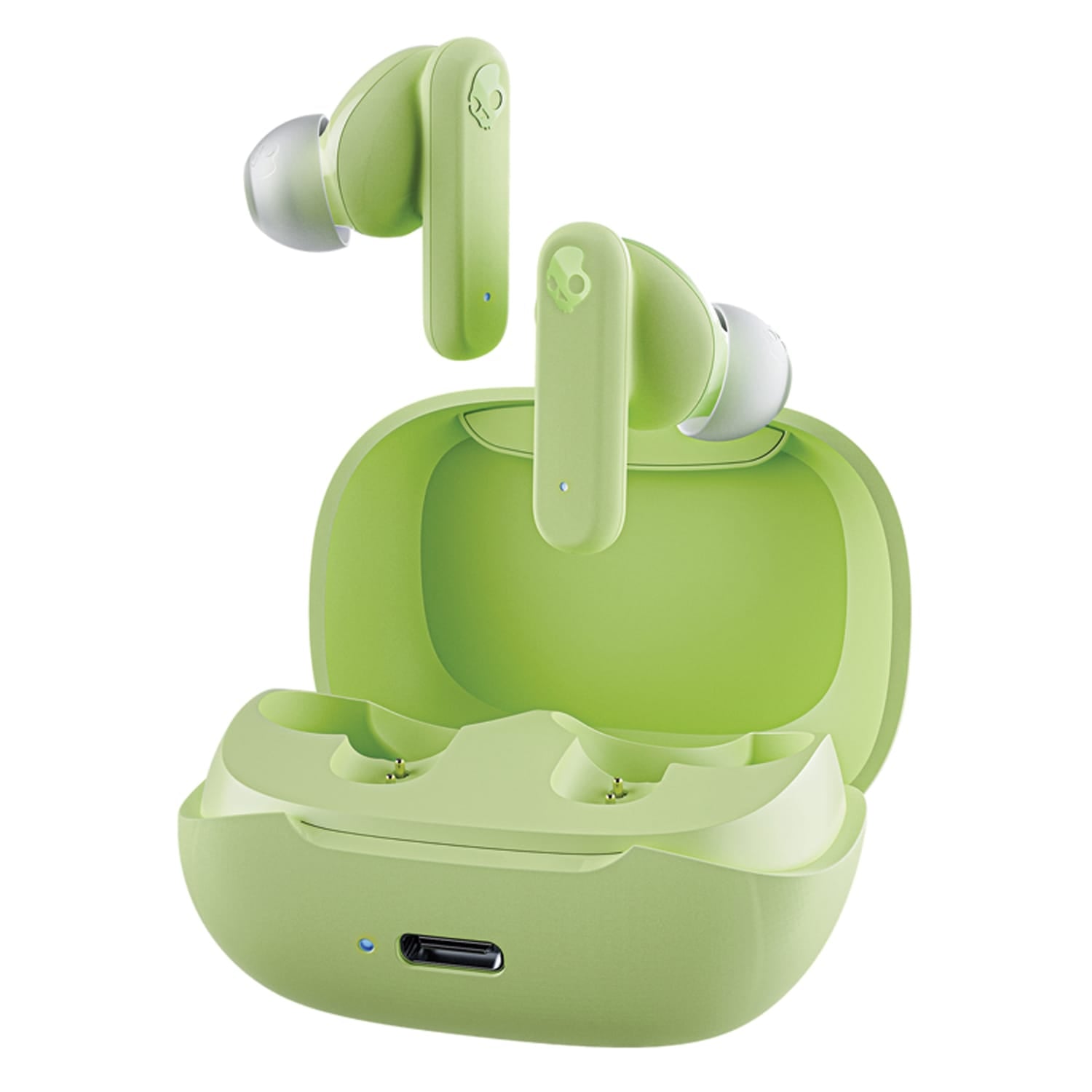 Skullcandy Smokin’ Buds TWS Bluetooth In-Ear Earbuds with Mic and Charging Case, up to 20 Hours of Play Time, IPX4 Sweat-Resistant, Matcha