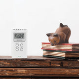 Sangean Portable Pocket AM/FM Digital Clock Radio, White