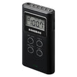 Sangean Portable Pocket AM/FM Digital Clock Radio, Black