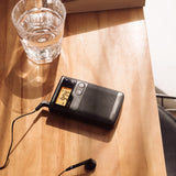 Sangean AM/FM Digital Pocket Radio with Earbuds, Black, DT-200X