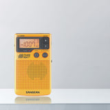 Sangean DT-400W Portable AM/FM Pocket Digital Clock Radio with Weather Alert