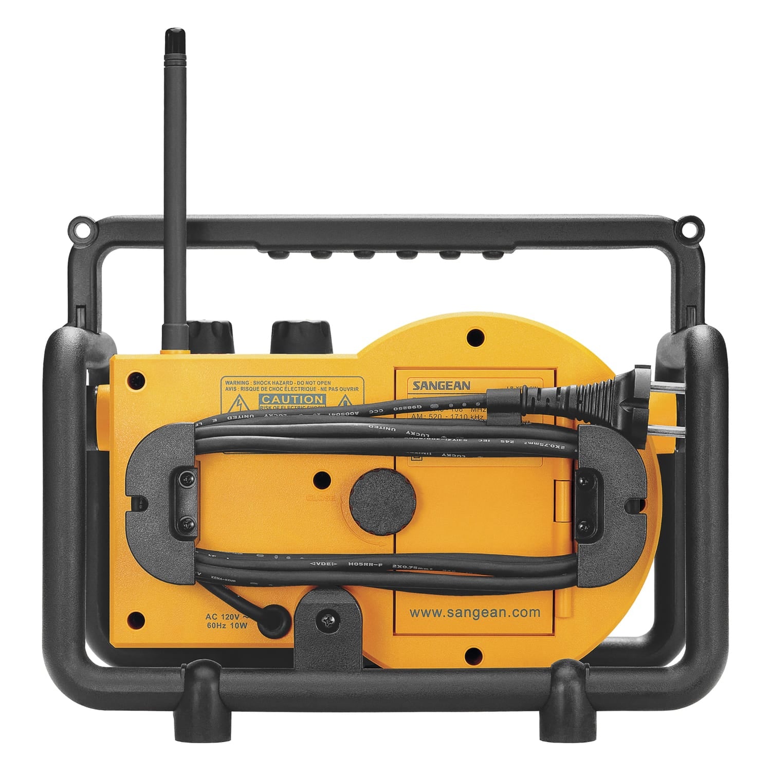 Sangean LUNCHBOX Portable FM/AM Ultra-Rugged Utility Worksite Digital Radio, Yellow