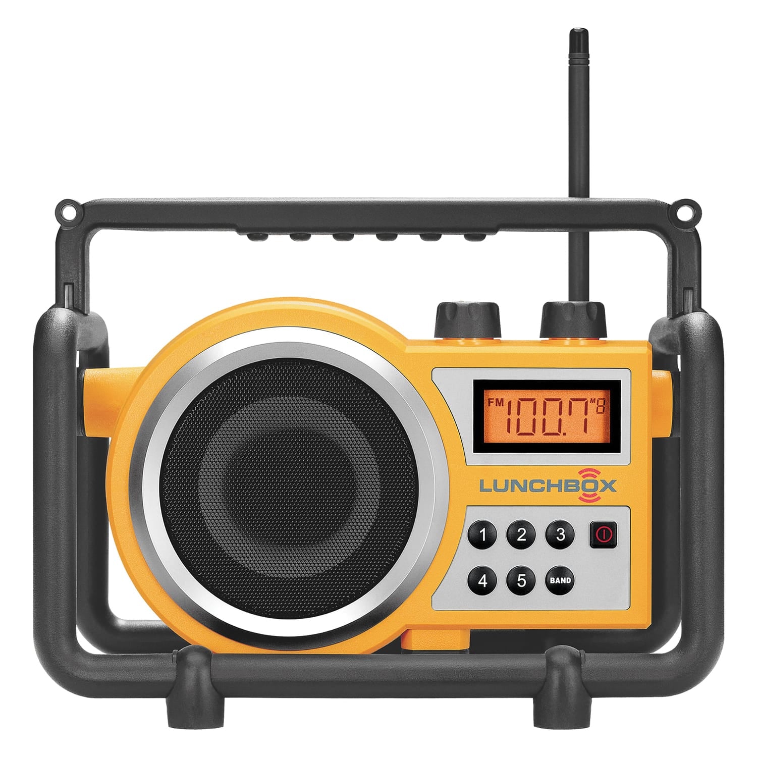 Sangean LUNCHBOX Portable FM/AM Ultra-Rugged Utility Worksite Digital Radio, Yellow