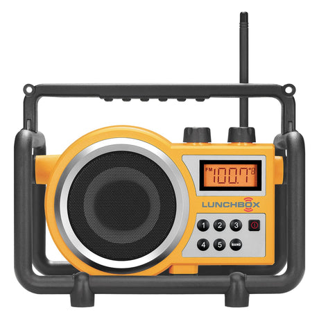 Sangean LUNCHBOX Portable FM/AM Ultra-Rugged Utility Worksite Digital Radio, Yellow
