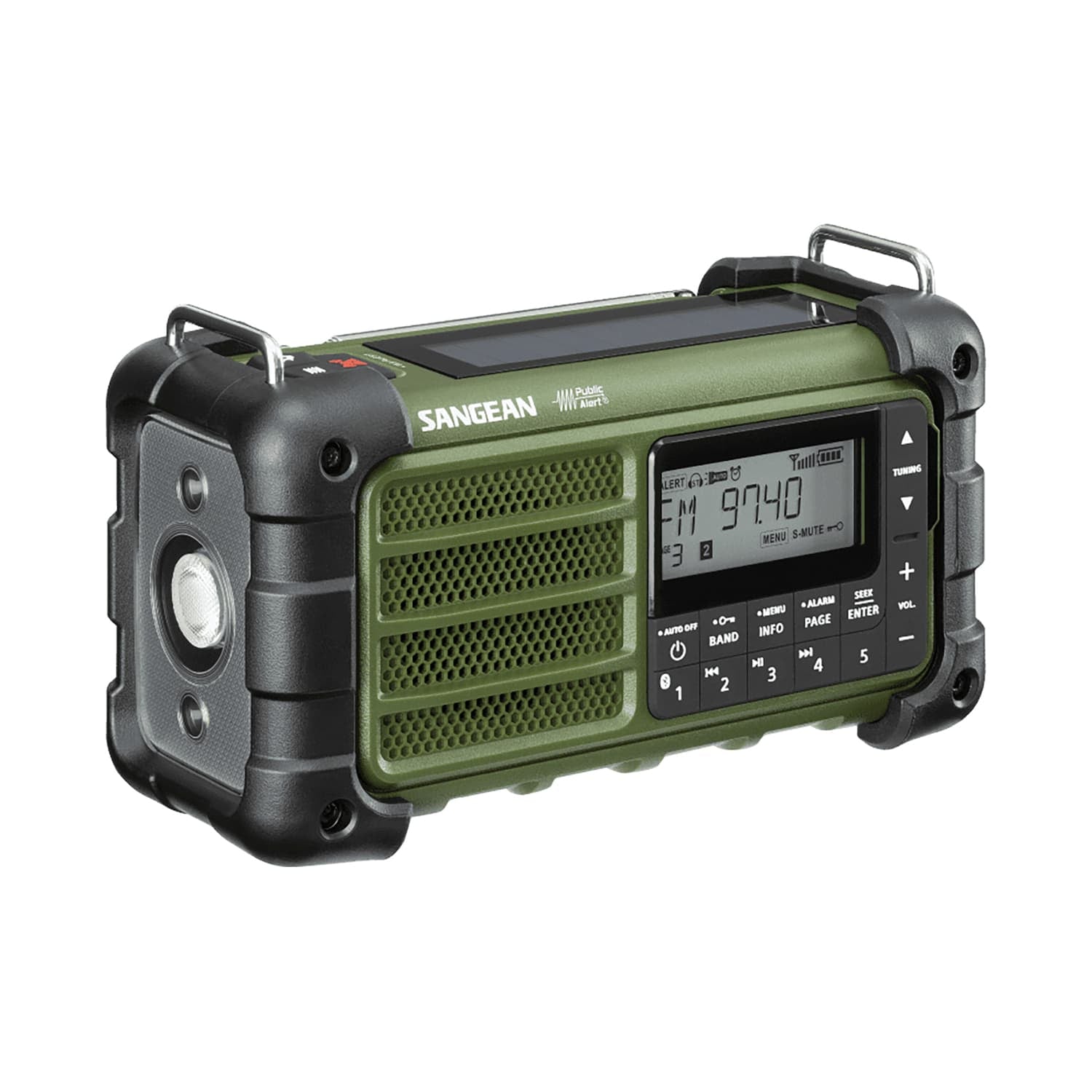 Sangean Portable AM/FM Portable Weather Radio, Forest Green, MMR-99 FCC