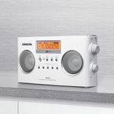 Sangean PR-D5 FM-Stereo/AM Portable Digital-Tuning Radio, White