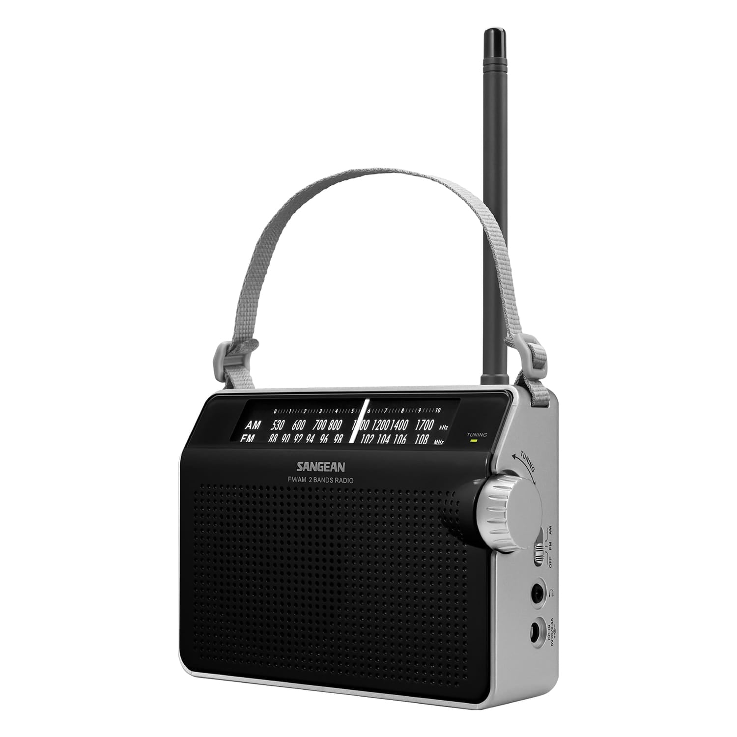 Sangean PR-D6 Retro AM/FM Portable Analog Radio with Strap