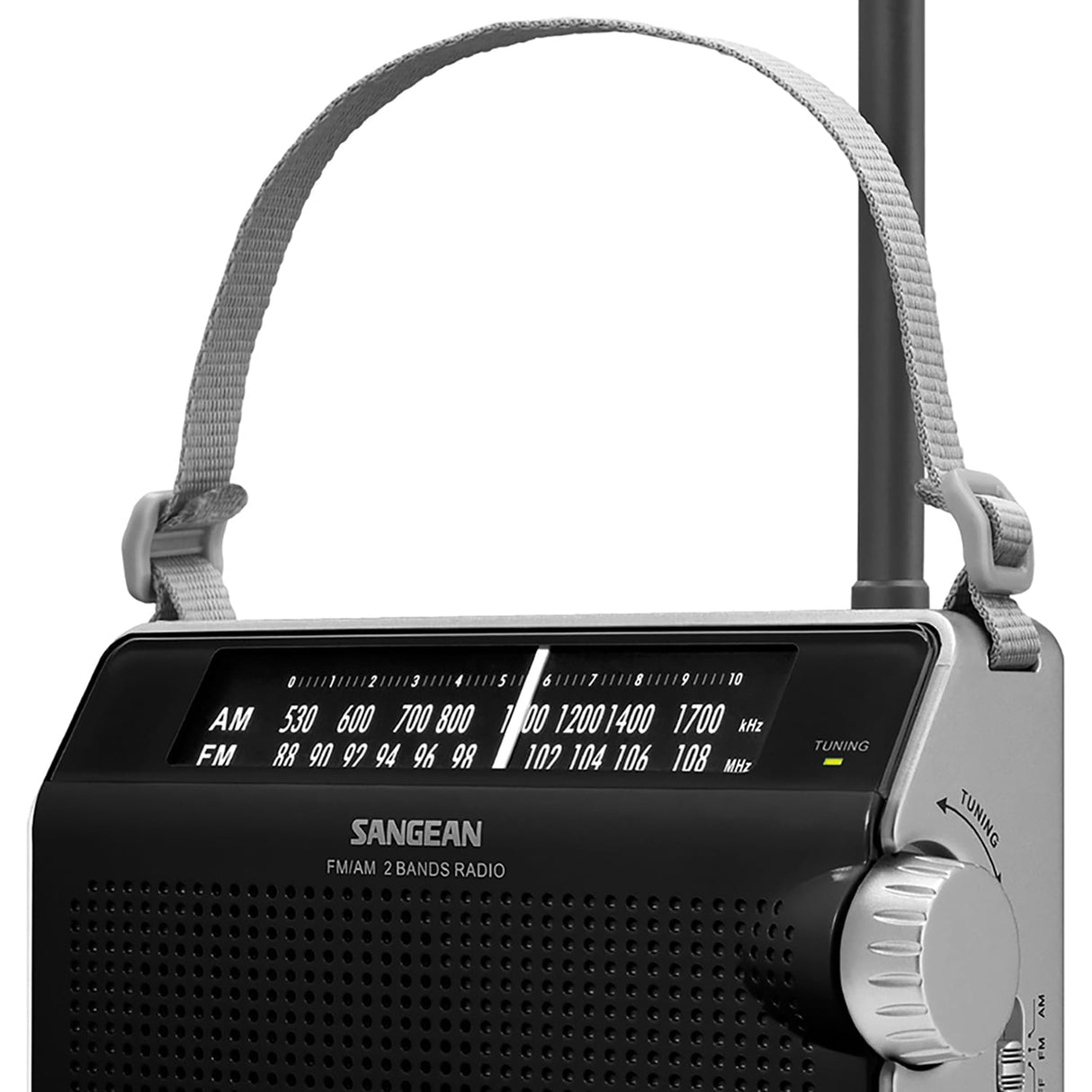 Sangean PR-D6 Retro AM/FM Portable Analog Radio with Strap