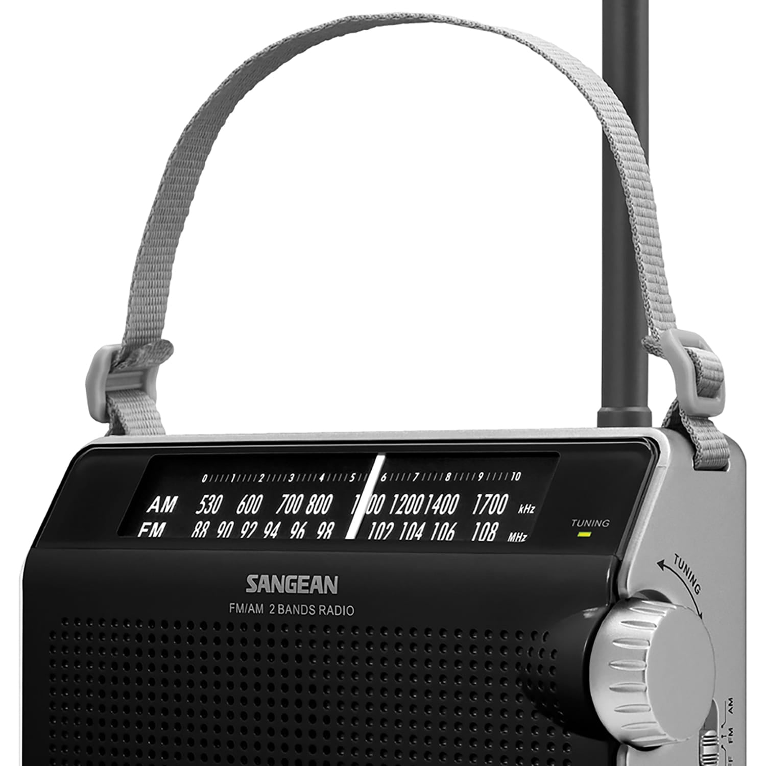 Sangean PR-D6 Retro AM/FM Portable Analog Radio with Strap