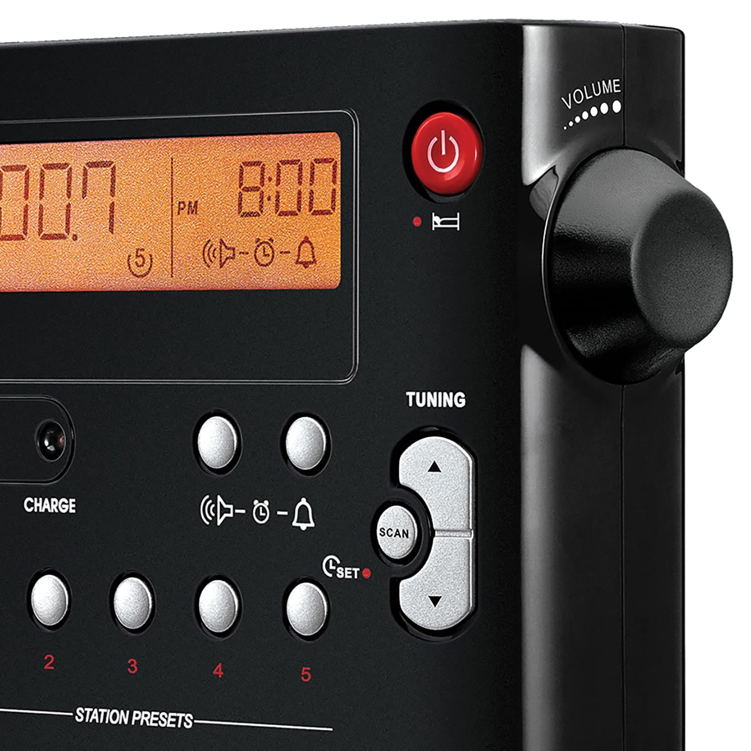 Sangean PR-D7 Portable AM/FM Rechargeable Compact Digital-Tuning Radio, Black