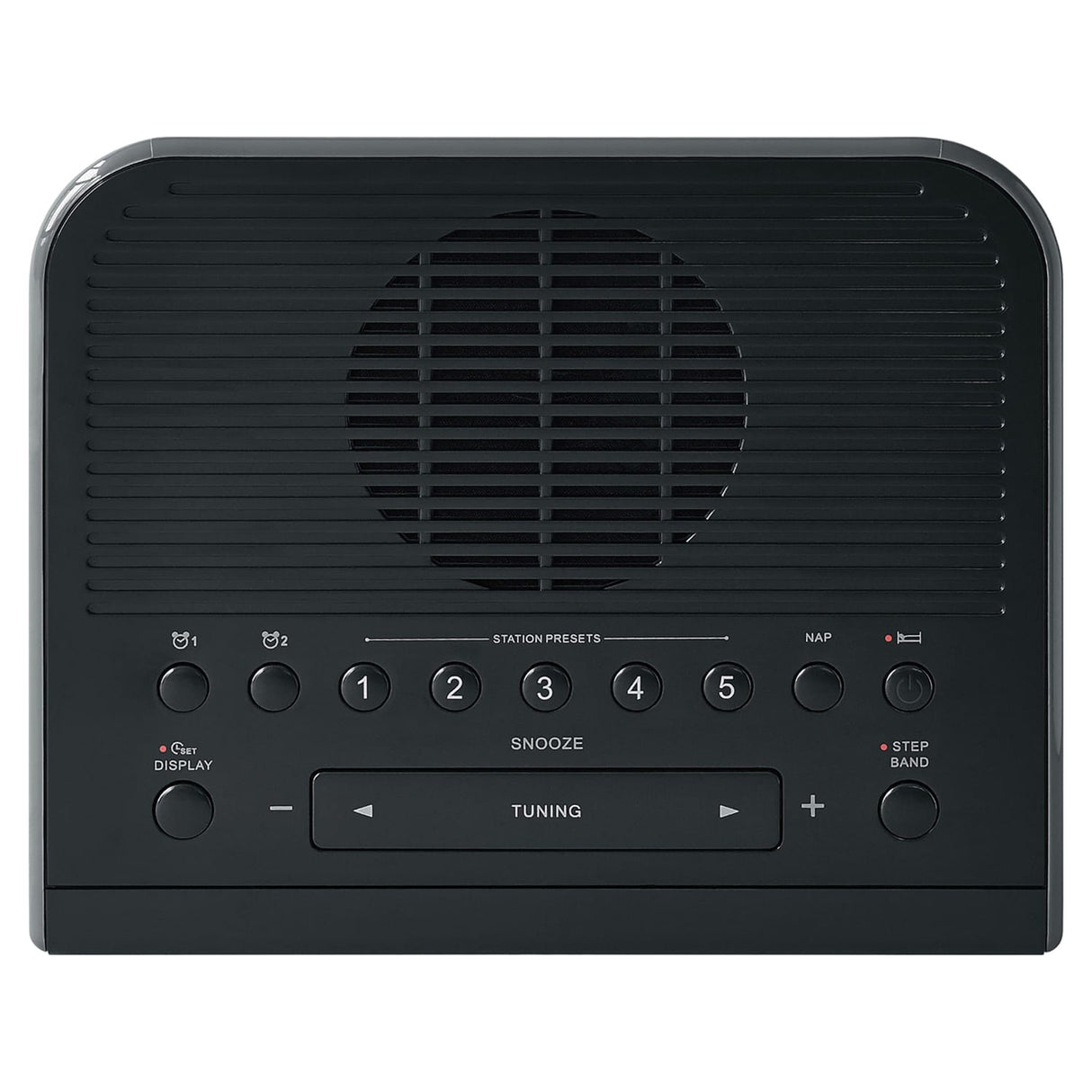 Sangean AM/FM Digital Tuning Clock Radio, Black