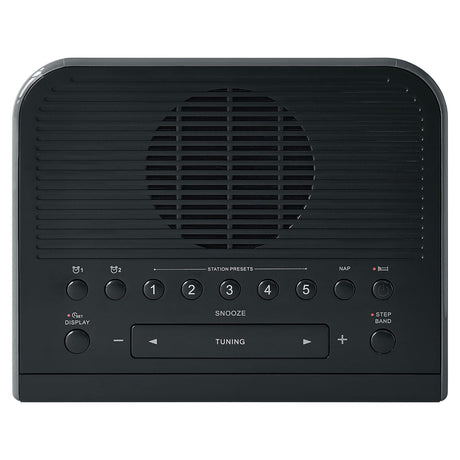 Sangean AM/FM Digital Tuning Clock Radio, Black