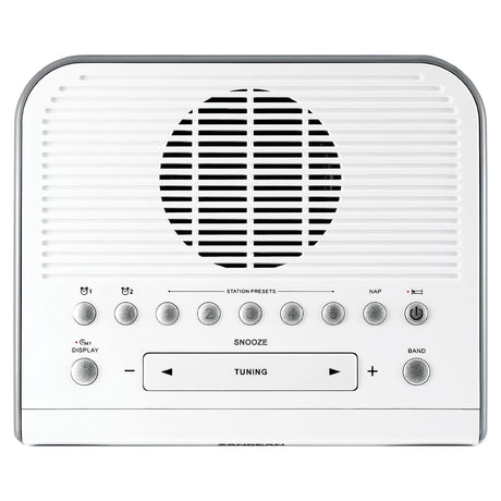 Sangean Digital AM/FM Alarm Clock Radio, White