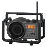 Sangean LUNCHBOX Portable FM/AM Ultra-Rugged Utility Worksite Digital Radio, Gray/Black