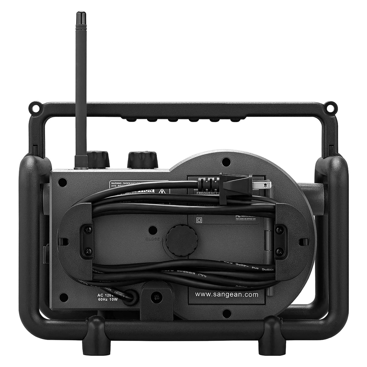 Sangean LUNCHBOX Portable FM/AM Ultra-Rugged Utility Worksite Digital Radio, Gray/Black