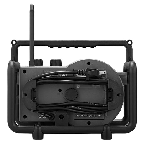 Sangean LUNCHBOX Portable FM/AM Ultra-Rugged Utility Worksite Digital Radio, Gray/Black