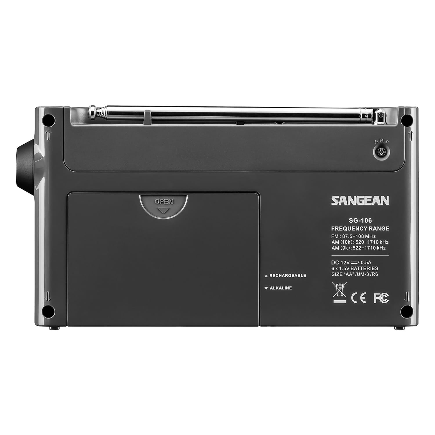 Sangean SG-106 Portable AM/FM Rechargeable Compact Digital Tuning Radio