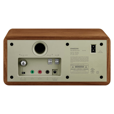 Sangean SG-116 Tabletop Retro Wooden Cabinet AM/FM Analog Radio Receiver