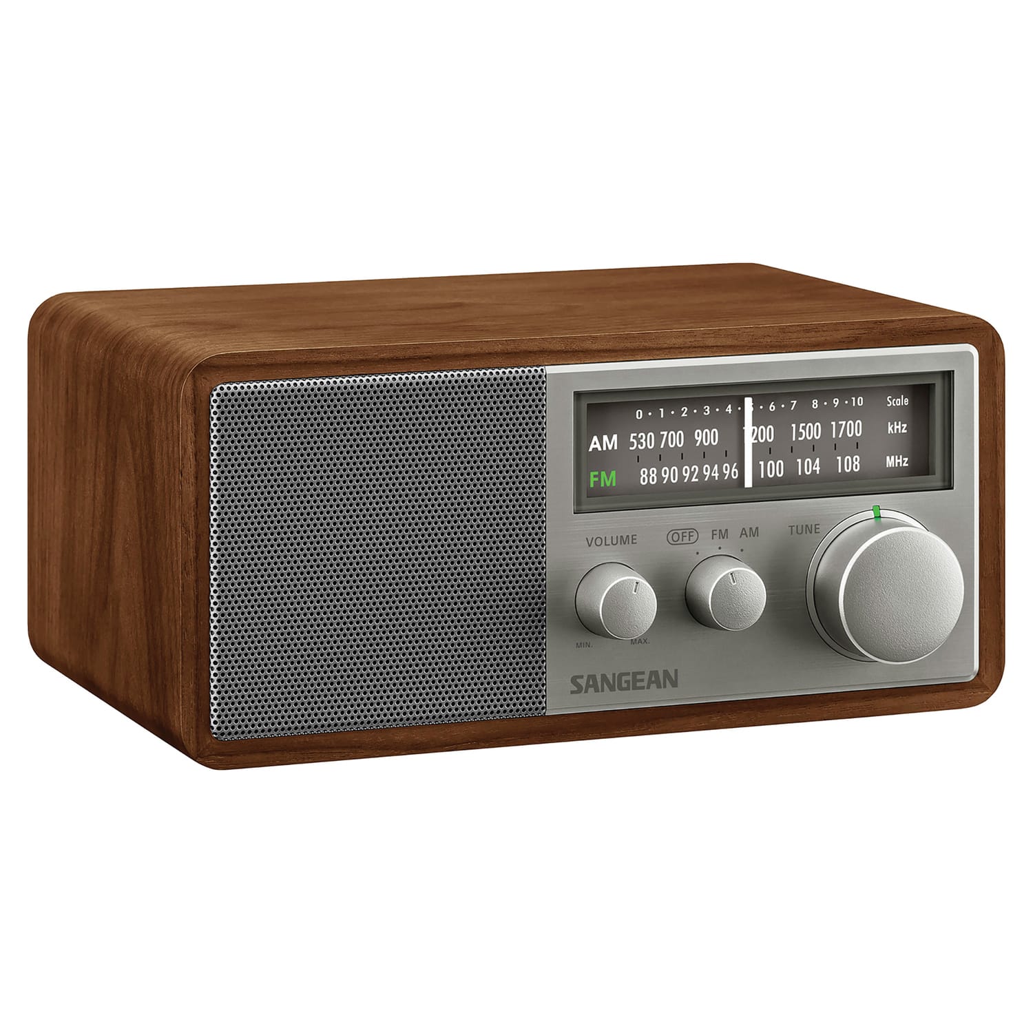 Sangean SG-116 Tabletop Retro Wooden Cabinet AM/FM Analog Radio Receiver