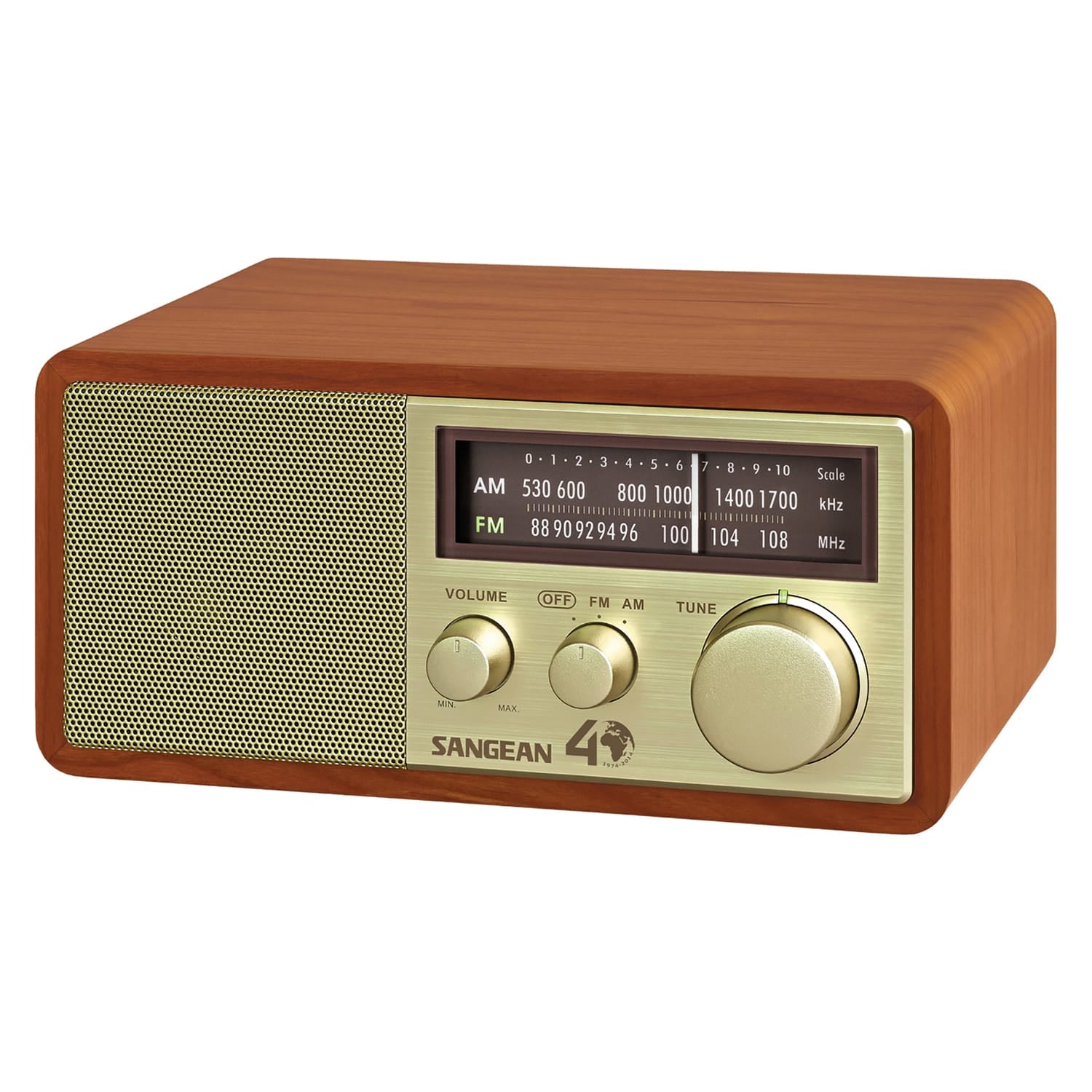 Sangean WR-11SE 40th Anniversary Edition Hi-Fi Tabletop Retro Wooden Cabinet AM/FM Analog Radio Receiver
