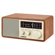 Sangean Bluetooth Tabletop Retro Wooden-Cabinet AM/FM/Aux Radio Receiver, WR-16