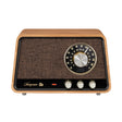 Sangean Retro-Style AM/FM/Bluetooth Wooden Cabinet Tabletop Radio, Natural Cherry, WR-55