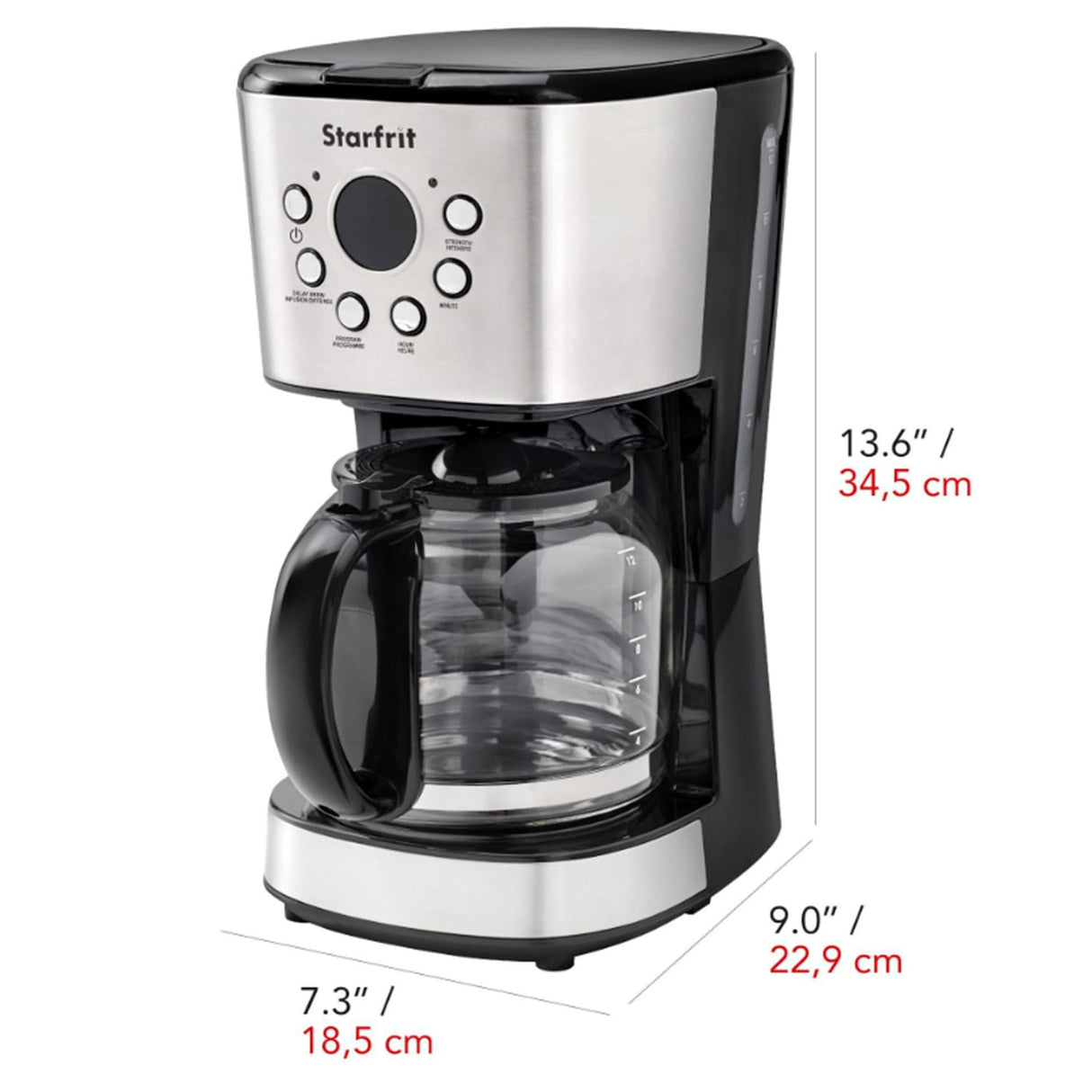 Starfrit 900-Watt 12-Cup Drip Coffee Maker Machine