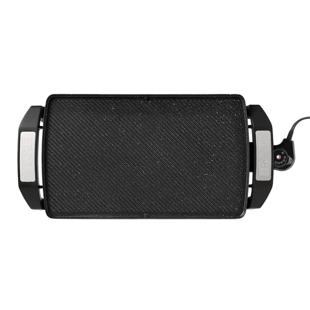 THE ROCK by Starfrit 16.5 In. x 9.75 In. Electric Reversible Grill/Griddle